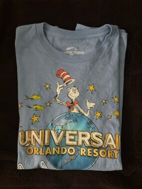 Universal Light Blue Dr. Seuss Universal Studios Graphic Tee